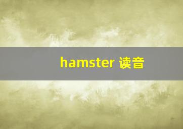 hamster 读音